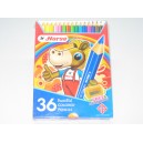 ดินสอสี ตราม้า 2080 36 สี แถมกบเหลา