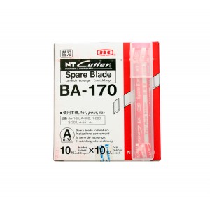 ใบมีดคัทเตอร์ NT BA-170 1x8cm10x10ใบ/กล่อง