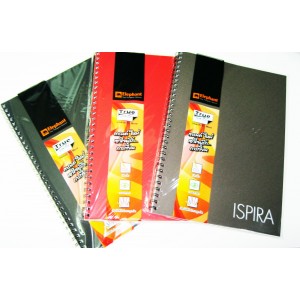 สมุดริมลวด ตราช้าง ISPIRA 60ผ. 70g 182x257มม.