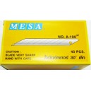 ใบมีดคัทเตอร์ MESA A-100 30องศา 4ใบ/แผง